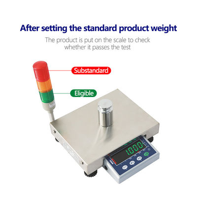 Υψηλής ακρίβειας 6kg Τριχρωματικός συναγερμός Ηλεκτρονικός πίνακας ζύγισης Ζυγός για μετρήσεις