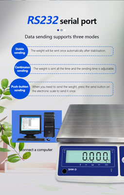 Υψηλής ακρίβειας 3-30KG LCD Δείκτης Τραπέζης Κλίμακας για Βιομηχανική Προσαρμόσιμη OBM Υποστηριζόμενη