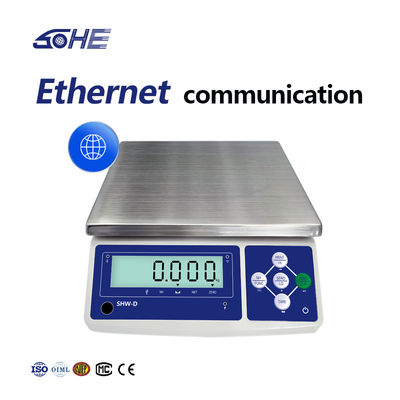 SHWDL-15KG Ethernet Function Table Scale με οθόνη LCD και παροχή ρεύματος AC/DC