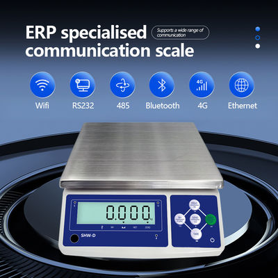 SHWDL-15KG Ethernet Function Table Scale με οθόνη LCD και παροχή ρεύματος AC/DC