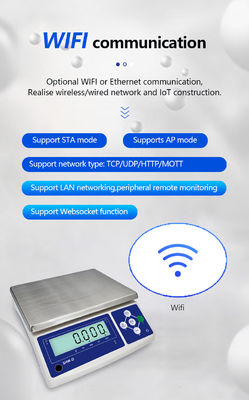 Επίπεδο III ακρίβειας SHWDL-Wireless WIFI Ηλεκτρονική κλίμακα τραπεζιού με χωρητικότητα 6kg και 1