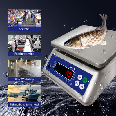AC220V / 50HZ Ηλεκτρική παροχή SOHE S6 3KG από ανοξείδωτο χάλυβα IP68 Αδιάβροχη κλίμακα για ισχυρή