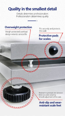 SH8P 304 σειρά από ανοξείδωτο χάλυβα 30-300KG έκρηξη-αποσταθεροποιημένη κλίμακα LED οθόνη πλατφόρμα κλίμακα