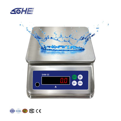 15kg S5 Διπλή οθόνη Ατσάλι αδιάβροχο τραπέζι Ηλεκτρονική κλίμακα για -10 C-40 C