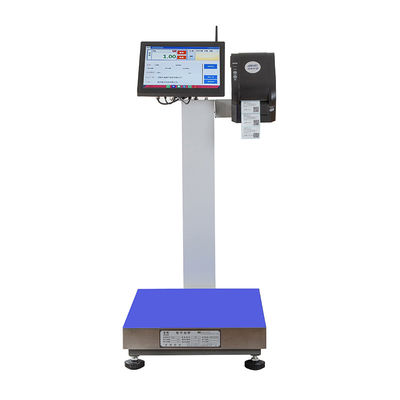 15 ιντσών οθόνη LCD 15-500kg Επεξεργασία θαλασσινών Dock Android Εκτύπωση ετικέτας Κλίμακα -10-40C