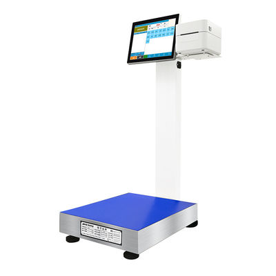 15 ιντσών οθόνη LCD 15-500kg Επεξεργασία θαλασσινών Dock Android Εκτύπωση ετικέτας Κλίμακα -10-40C