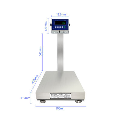Ηλεκτρική τροφοδοσία 10.5V/1A 200KG Ατσάλινη κλίμακα για εργοστάσια θαλασσινών και τροφίμων