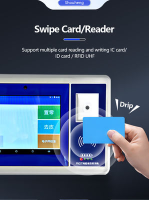 Μπλε 7 ιντσών Sohe Android Smart Scale με συλλογή καρτών ID/IC/RFID και σύστημα εισόδου-εξόδου στο Διαδίκτυο των Πραγμάτων