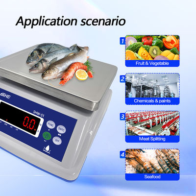 Η μπαταρία 6V / 5Ah 30KG Αδιάβροχη κλίμακα με διπλή δομή στρωμάτων και αισθητήρα ακρίβειας