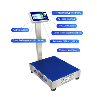 15kg-800kg χωρητικότητα Industrial Smart Scale με 7 ιντσών LCD οθόνη και Android σύστημα