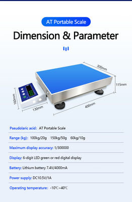 Η βιομηχανική ζύγιση έγινε εύκολη με την SOHE AT Bluetooth Scale και την 6ψήφια οθόνη LED