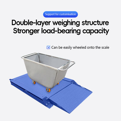 SOHE 600*800mm 500KG Χάλυβα άνθρακα Ultra Low Platform Scale Division 0.2KG Διπλή ράμπα