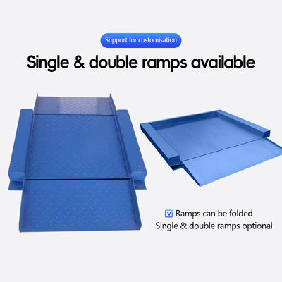 Ζυγίσιμη τάση SOHE 1m*1m Χάλυβα άνθρακα Ultra Low Platform Scale Διπλή ράμπα εκτυπωμένη