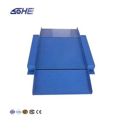 Ζυγίσιμη τάση SOHE 1m*1m Χάλυβα άνθρακα Ultra Low Platform Scale Διπλή ράμπα εκτυπωμένη