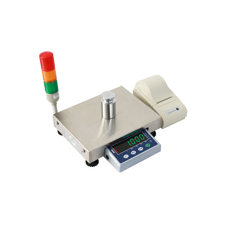 3KG Steel SOHE ATJP Scale με LED Τριχρωματικό φως συναγερμού και εκτύπωση QR κώδικα γραμμικού κώδικα