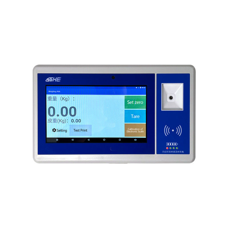7 ιντσών ABS LCD οθόνη Android έξυπνη οθόνη με QR κωδικό μπαταρία κάμερα Swipe κάρτα δείκτη βάρους και αισθητήρα