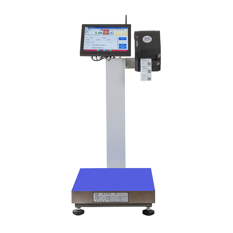 15 ιντσών οθόνη LCD 15-500kg Επεξεργασία θαλασσινών Dock Android Εκτύπωση ετικέτας Κλίμακα -10-40C
